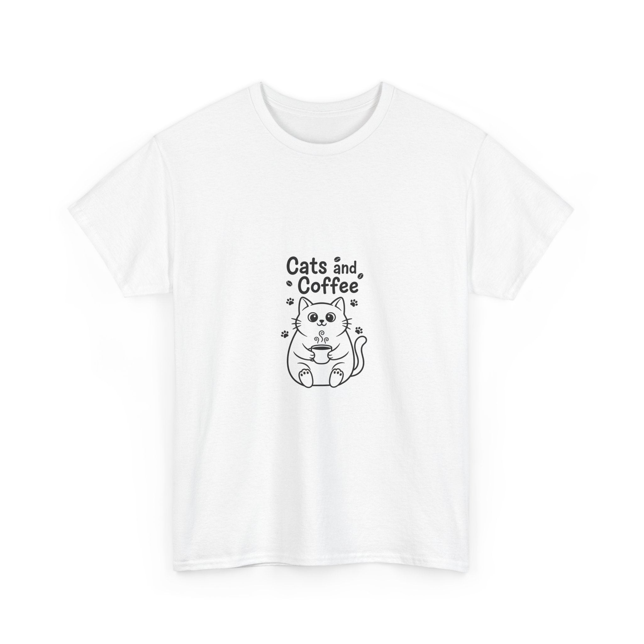 Cats and Coffee T-Shirt - Funny Cat Lover Tee
