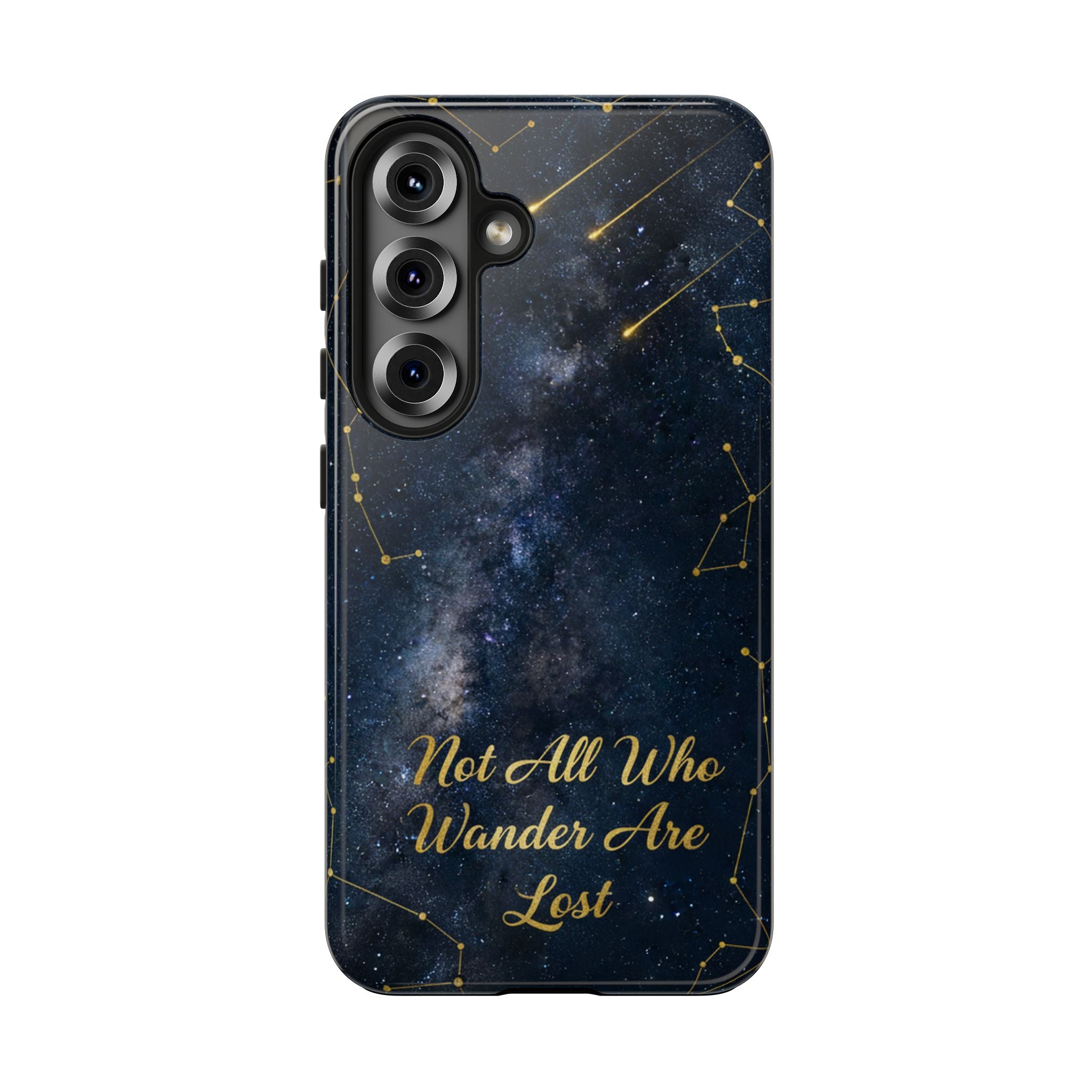 Starry Night Galaxy Phone Case | Not All Who Wander Are Lost