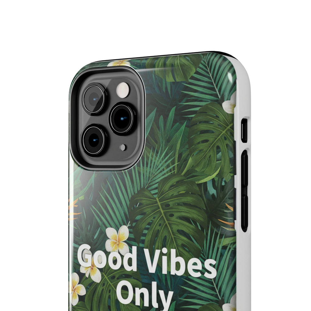 Tropical Leaves Phone Case | Good Vibes Only