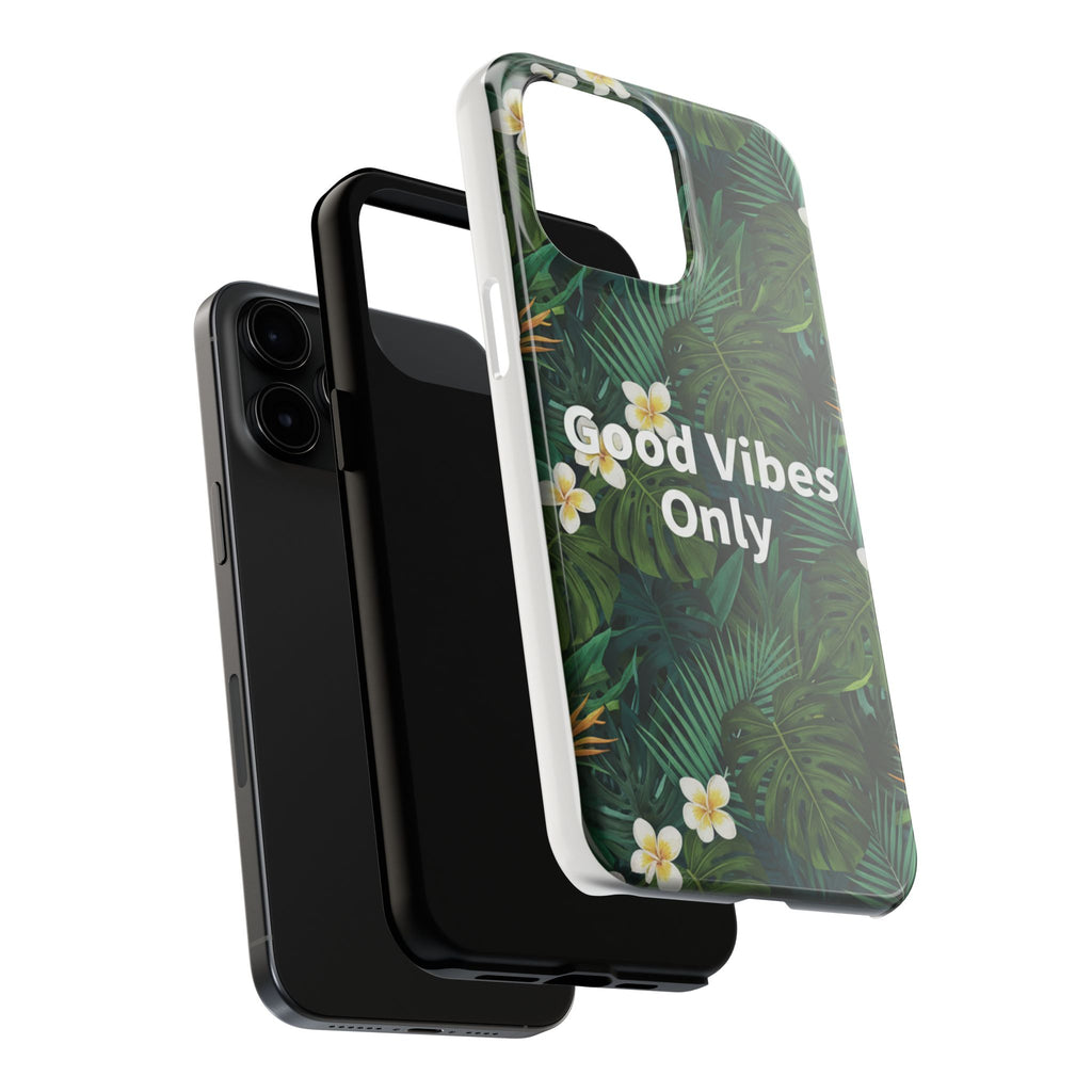Tropical Leaves Phone Case | Good Vibes Only