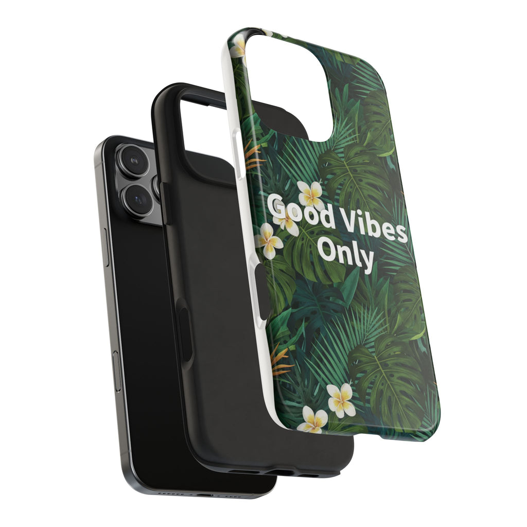 Tropical Leaves Phone Case | Good Vibes Only