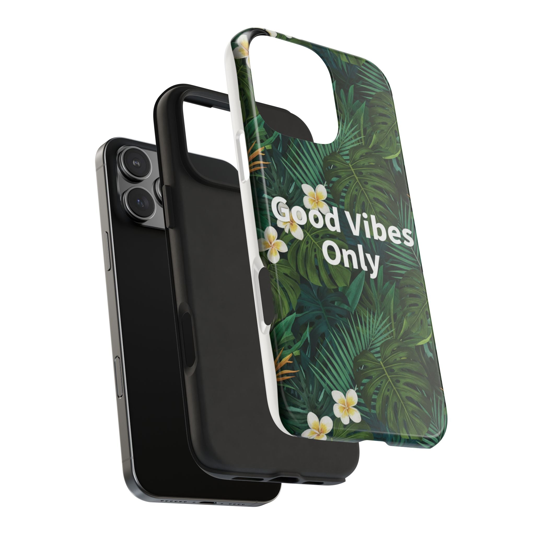 Tropical Leaves Phone Case | Good Vibes Only