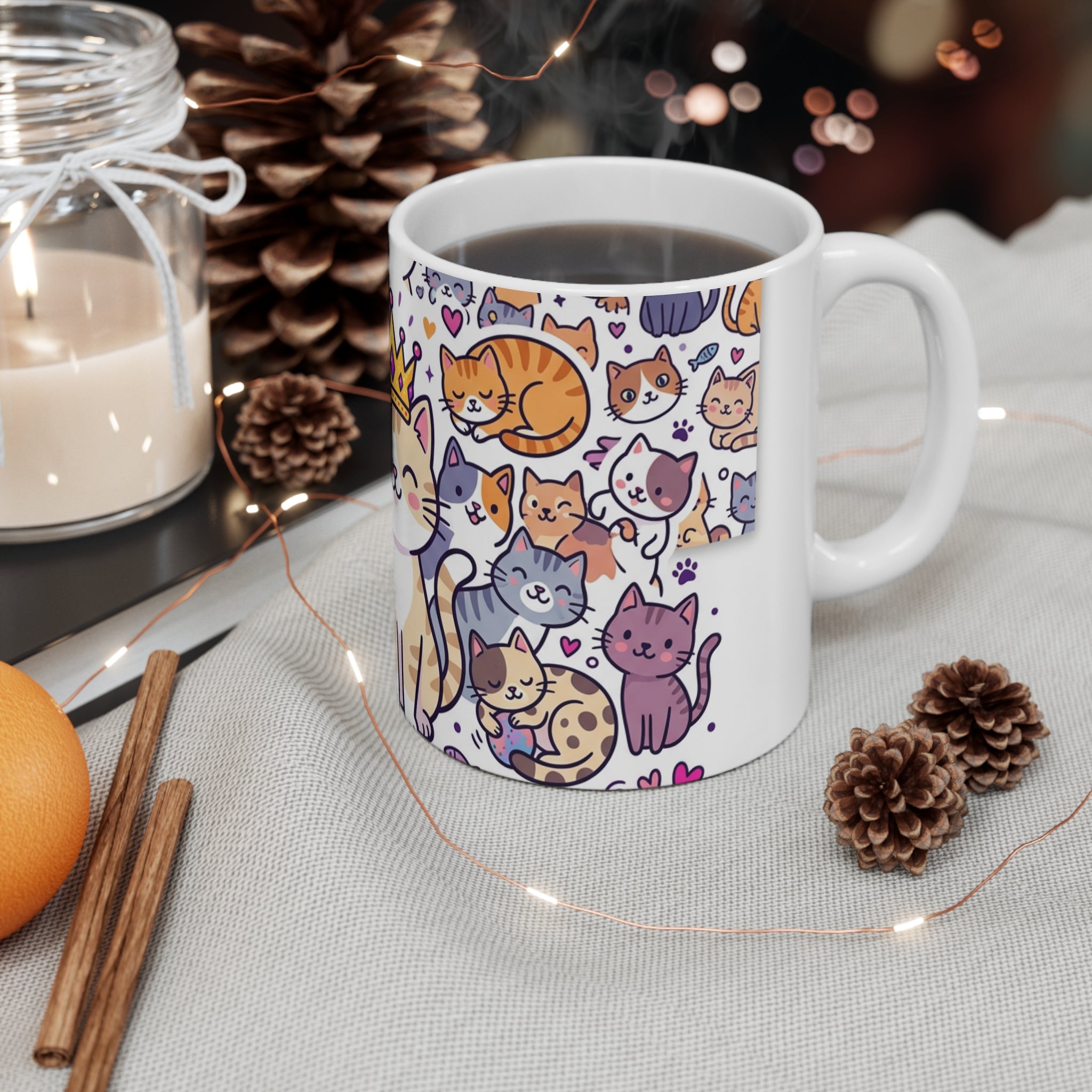 Crazy Cat Lady Coffee Mug | Funny Cat Mom Gift 11oz