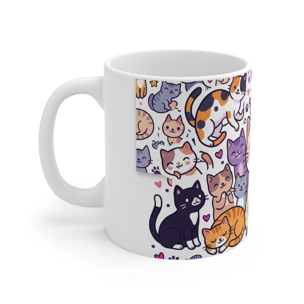 Crazy Cat Lady Coffee Mug | Funny Cat Mom Gift 11oz