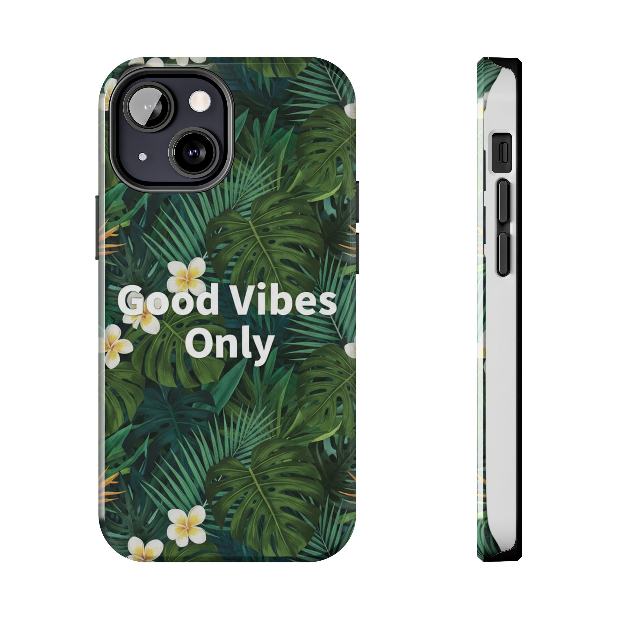 Tropical Leaves Phone Case | Good Vibes Only