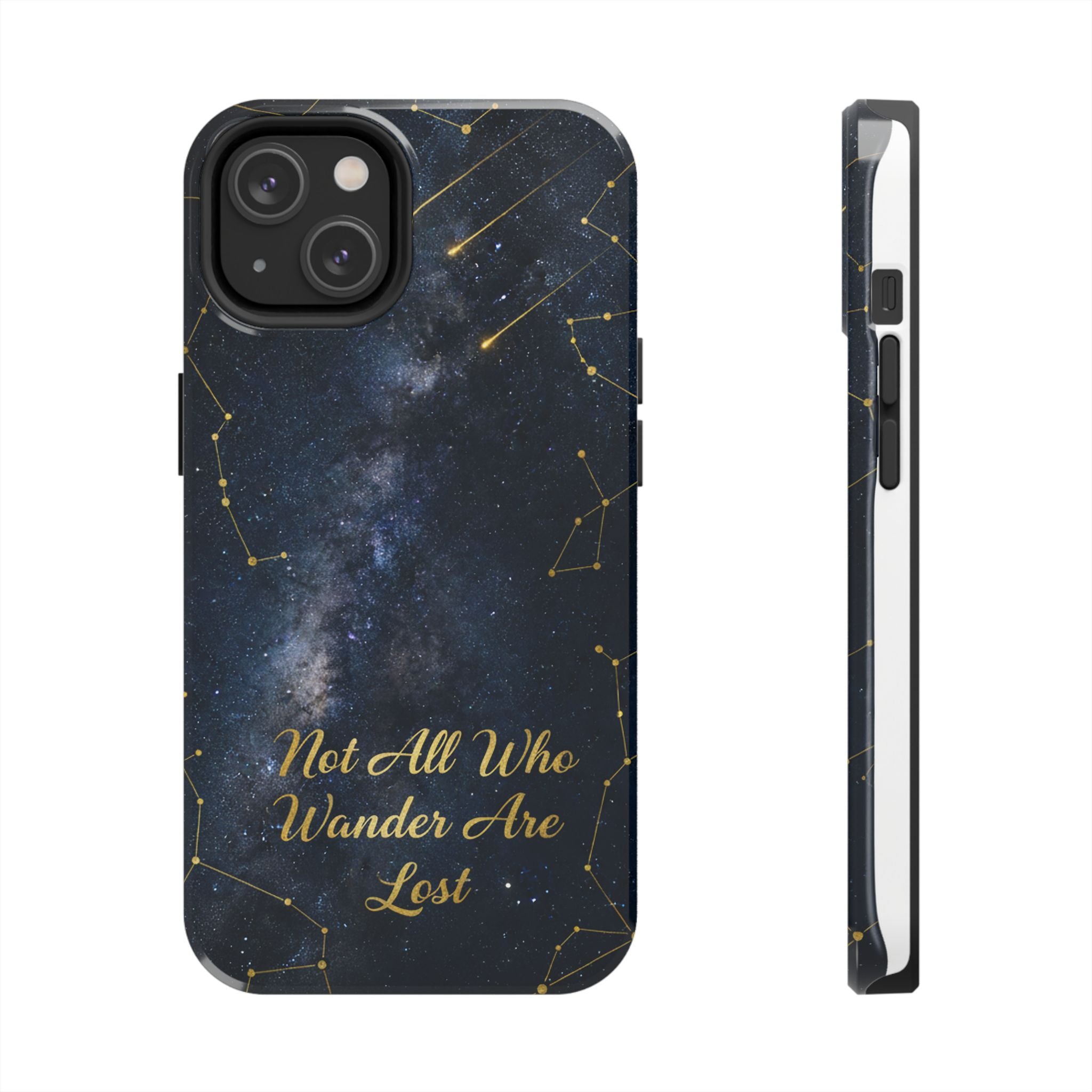 Starry Night Galaxy Phone Case | Not All Who Wander Are Lost