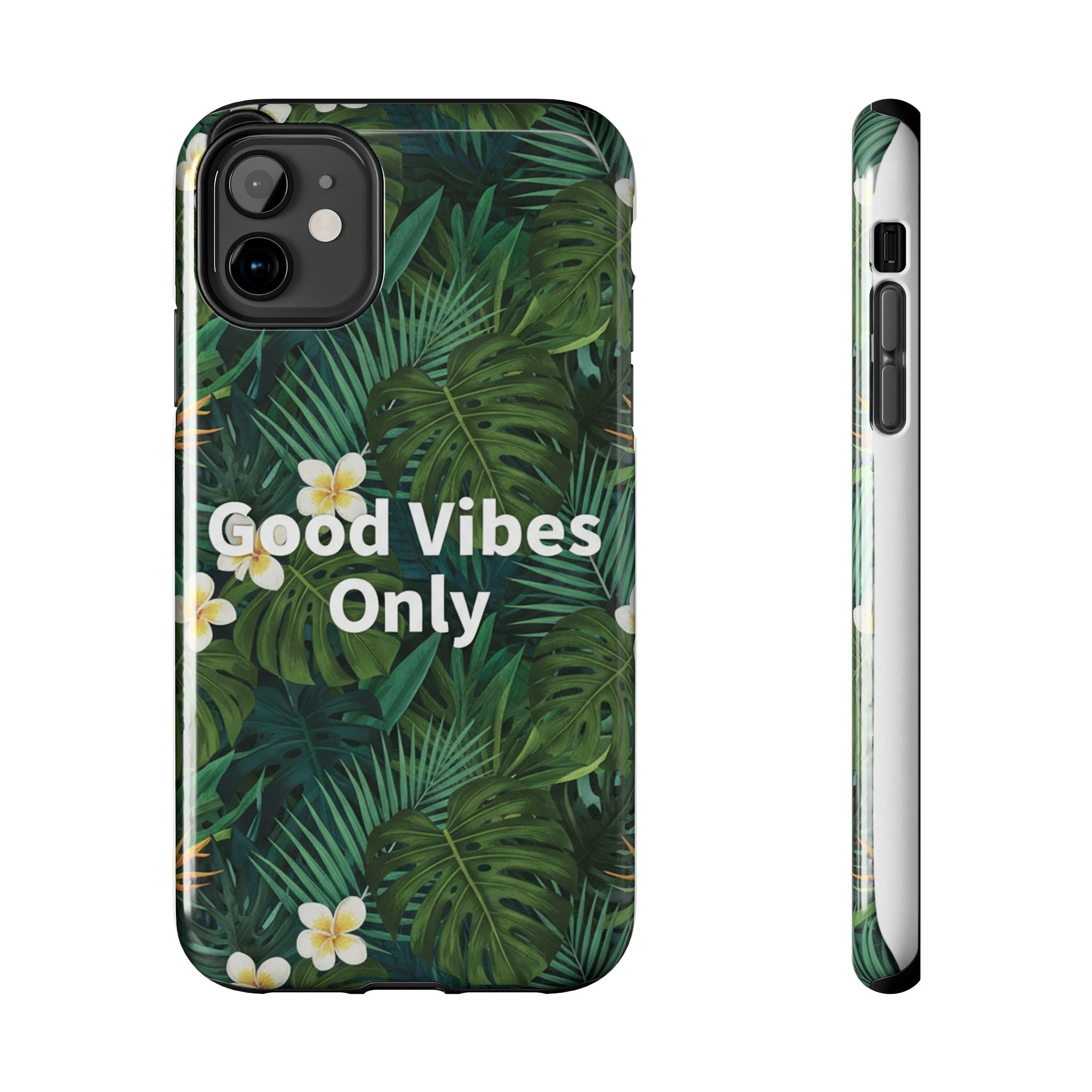 Tropical Leaves Phone Case | Good Vibes Only
